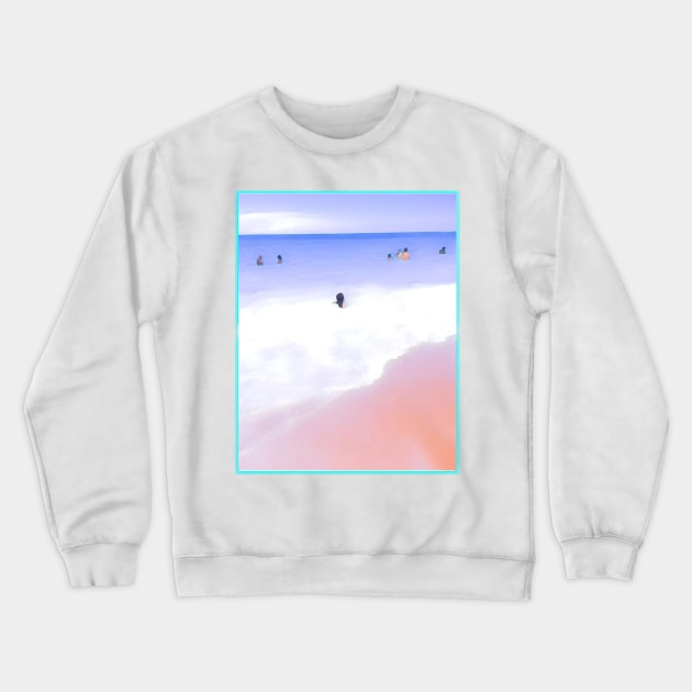 The Beach Pattern Crewneck Sweatshirt by BeatyinChaos